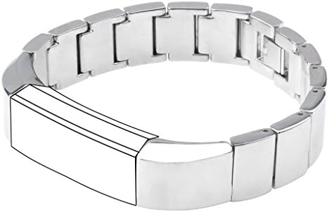 Henoda Stainless Steel Watch Bands Metal Bracelet Wristband for Fitbit Alta (Joint-Silver, 5 1/2"-7 3/4")
