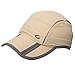 Mens Quick Dry Mesh Outdoor Baseball Sun Cap Unisex UV SPF 50 Running Cap Beige