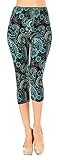 VIV Collection Printed Capris (Underwater Paisley)