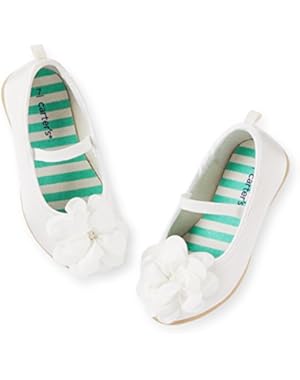 Carters Flower Flats White