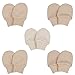 Niteo Certified Organic Cotton Baby Mittens 5 Pack: Size 0-6 Months