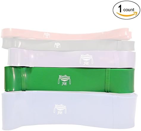 NeeBooFit Resistance Pull-Up Band, for Assisted Pullups, Stretching, Powerlifting - Single Band 41 Inch Loop, Choose from 5 Levels
