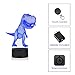 [ 7 Colors/3 Working Modes/Timer Function ] Remote and Touch Control Dinosaur Night Lights, Dimmable LED Bedside Lamp for Baby and Kid’s Bedroom, Extra Wall Adapter Included
