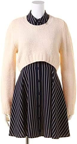 Snidel スナイデルショートニット フブラウスワンピース 雑誌掲載 完売 ストライプ ホビー 通販 Amazon Co Jp