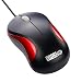 Computer Mini USB Wired Optical Mouse Portable for Laptop, Notebook, MacBook - Red