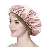 Floral Night Cap Double-layered Satin Head Wraps for Stylish Girls
