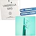 VIBNEST Wet Umbrella Bags XL-Size Pack of 100 for Stand Holders and Refills Fits Most Stands Plastic Replacement Bag Refills