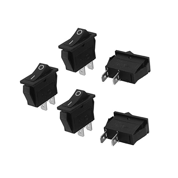 Yonger-5-Pcs-SPST-On-Off-Black-Snap-in-Boat-Rocker-Switch-AC-250V15A-125V20A