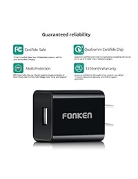 FONKEN - Cargador de pared USB (3 unidades)