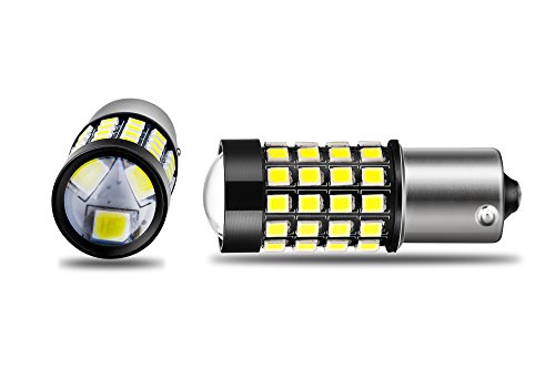 Alla Lighting 1000Lm 51-SMD Extremely Super Bright 6000K White BA15S 1141 1156 7506 P21W LED Bulb High Power 2835 Chipsets LED Back-up Reverse Lights Bulbs Lamps Replacement