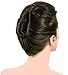 Mia French Twister Up-Do Hair Styling Tool, French Twist Bun Maker for Women, Girls, Brides, Long and/or Thick Hair - Large Size, Brown Color
