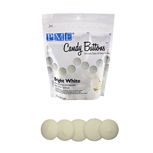 2 x 10oz PME Bright White Candy Button Melts Pops Sugarcraft Cake Decoration Dip