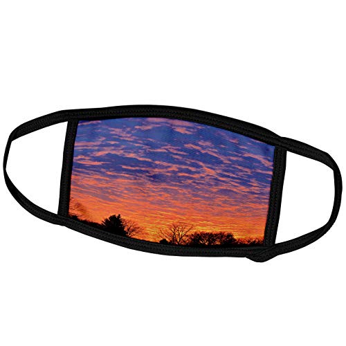 3dRose Face Cover Large, Canada, Manitoba, Winnipeg. Clouds at Sunset