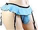 aishani Men's Pouch Panties Skirted Garter Thong Bikini Briefs Underpants,2X-L Blue