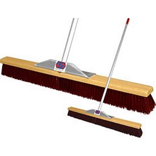 Super Sweep 36-Inch Maroon Poly Broom - Thumbnail 3