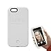 LuMee Original Phone Case, White | LED Lighting, Variable Dimmer | Shock Absorption, Bumper Case, Selfie Phone Case | iPhone 6s