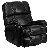 Flash Furniture Contemporary Apache Black Leather Rocker Recliner