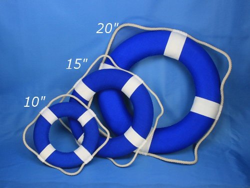 Handcrafted-Nautical-Decor-Vibrant-Blue-Lifering-with-White-Bands Handcrafted-Nautical-Decor-Vibrant-Blue-Lifering-with-White-Bands