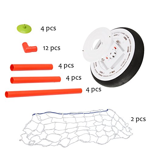 ThinkMax Kids Toys Hover Soccer Ball Set with 2 Gates and LED Light Indoor Outdoor Soccer Toy Game for Boys/Girls Age of 2,3,4,5,6,7,8-18 Years Old - Thumbnail 5