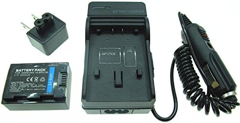 JIOOYEE Battery + Charger for Samsung SMX-F43 SMX-F43BP SMX-F43BN SMX-F43BN/XAA Camcorder