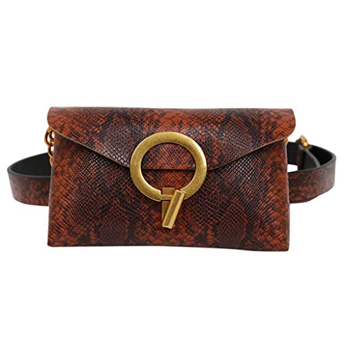 Kecar Outdoor Hasp Shoulder Bag, Serpentine Messenger Bag, Chest Bag Waist Bag Handbag for Mobile Phone, Women, Girl, Student, Travel, Office, Shopping, Party, Wedding, Dinner