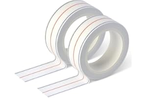 Diagonal Seam Tape 1/4 Inch, 2-Pack Sewing Binding Tape for Quilting, Straight Line Stitching & DIY Crafts（33 Feet Per Roll）