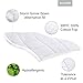 Fitted Quilted Mattress Pad Cover ( 8-21 Inch Deep Pocket ) - Luxurious 300TC 100% Cotton Top - Storm Goose Down Alternative Filled - Full Mattress Topper