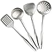 Stainless Steel Cooking Utensil Set, Nonstick Kitchen Utensils Set with Spatula, 4 Piece