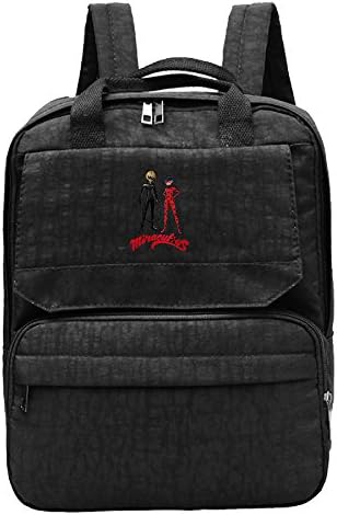 Women Miraculous Ladybug Anime Girls Oxford Students Backpack Rucksack School Bag Travel Outdoor Backpack