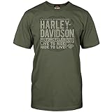 Harley-Davidson T-Shirt Salutes Our Veterans Overseas Tour - Vintage Stamp