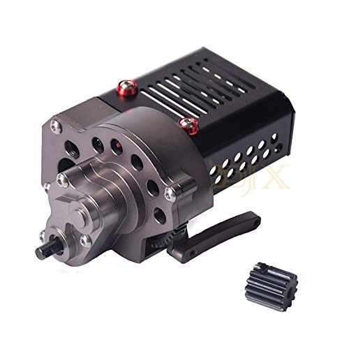 CNC Complete Front Gearbox Transmission Box with Gear for Axial SCX10 1/10 RC Crawler Car