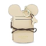 LEECCO Beige Neck Pouch,Trend Small Travel Leather Student ID Card Holder Lanyard Neck Pouch Bag With Coin Wallet Purse for Students Women Kids Girls