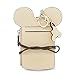 LEECCO Beige Neck Pouch,Trend Small Travel Leather Student ID Card Holder Lanyard Neck Pouch Bag With Coin Wallet Purse for Students Women Kids Girls