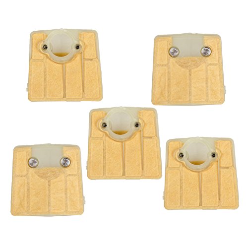 HIFROM Aftermarket 5 Pcs Air Filter For Husqvarna 288 281 61 66 266 181 Chainsaws 501807105