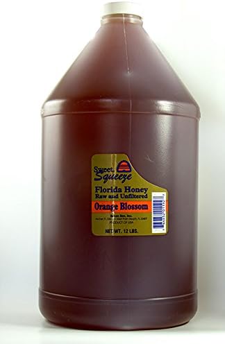 Buzzn Bee Raw Florida Honey - Unpasteurized and Unfiltered (Orange Blossom, 12lb Gallon)