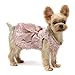 Fitwarm Embroidery Dog Dresses for Small Dog Pet Clothes Prom Dress Cat Party Gown Pink Small