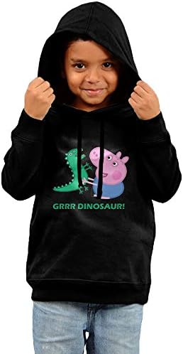 Grrr Mr Dinosaur Peppa Pig Infant Pullover Hooded Sweatshirt Black