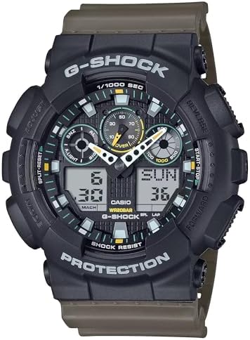 Amazon.com: Casio G-Shock GA100-1A1 | Men's Tough Analog-Digital