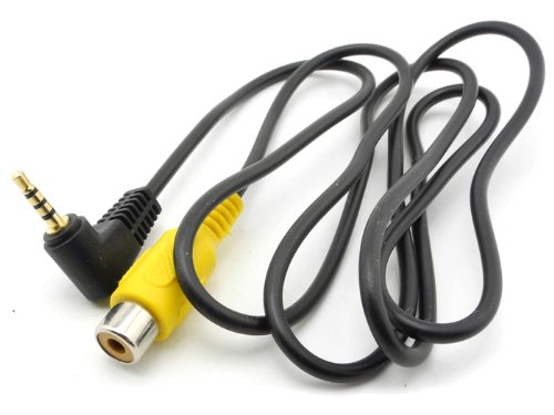 iSaddle RCA to 2.5mm AV-IN Cable, Car Rear View Camera TO GPS 2.5mm AV-IN ADAPTER Cable