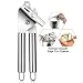 Can Opener, Food Grade Stainless Steel 3-IN-1 Safety Kitchen Can Opener Manual Smooth Edge Heavy Duty with Ultra Sharp Cutting Wheel Easy-to-Turn Knob Ergonomic Non-slip Grips Built-in Bottle Opener
