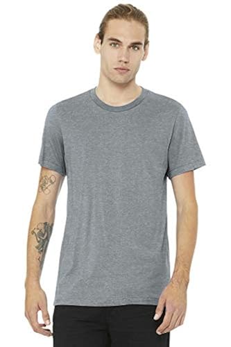 Bella Canvas Men's Short Sleeve Jersey T-Shirt - 100% Airlume Combed Cotton, Retail Fit, Black-Berry Color