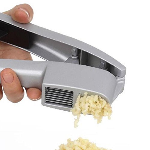 Denshine Garlic Press, Stainless Steel Garlic Slicer, Professional Ginger Mincer and Slicer, 2 in 1 Garlic Press Multifunction Garlic Press And Peeler Set