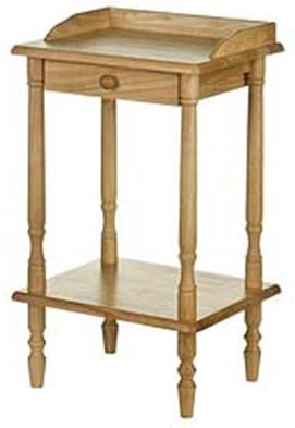 HALL - Solid Wood Telephone / End / Bedside Storage Table - Natural by Watsons on the Web