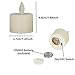 LULUBRO LED Tea Light Candles,Battery Operated Warm White Flameless Window Pillar Candle Bluk with Dancing Flickering Bulb for Valentine's Day/Wedding/Birthday-Pack of 6