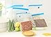 YOFIT Sous Vide Bags Reusable Food Vacuum Sealed Bags with Hand Pump Vacuum Sealer Practical for Food Storage with 5 BPA-Free Food Saver bags, 1 Hand Pump, 1 Bag Sealing Clip