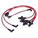 Pertronix 804404 Flame-Thrower Red 8mm 4 Cylinder Spark Plug Wire