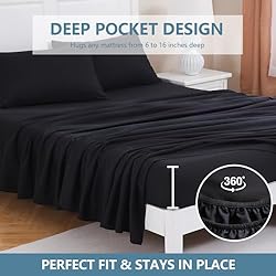 MEISHANG Queen Size Sheet Set, Soft Breathable