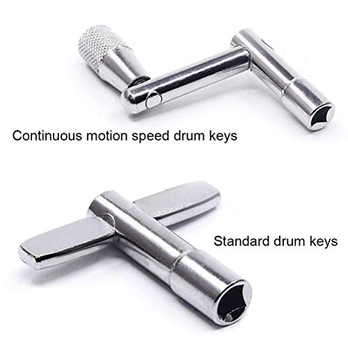 6Pcs Durm Key, Uspacific Zinc Alloy Continuous Motion universal Drum Tuning Key for Adjusting Most Conventional Drum - Thumbnail 4