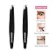 Slant Tweezers, ETEREAUTY Stainless Steel Precision Tweezers for Ingrown Hair, Eyebrow and Hair Remover 2 Pieces