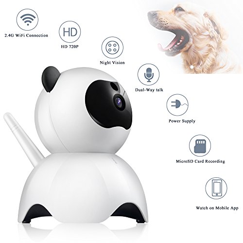 VStoy Wireless Security IP Camera 720P Home Indoor Surveillance Camera Nanny Cam with Pan/Tilt Night Vision Two-way Audio Motion Detection WiFi Camera - Thumbnail 2